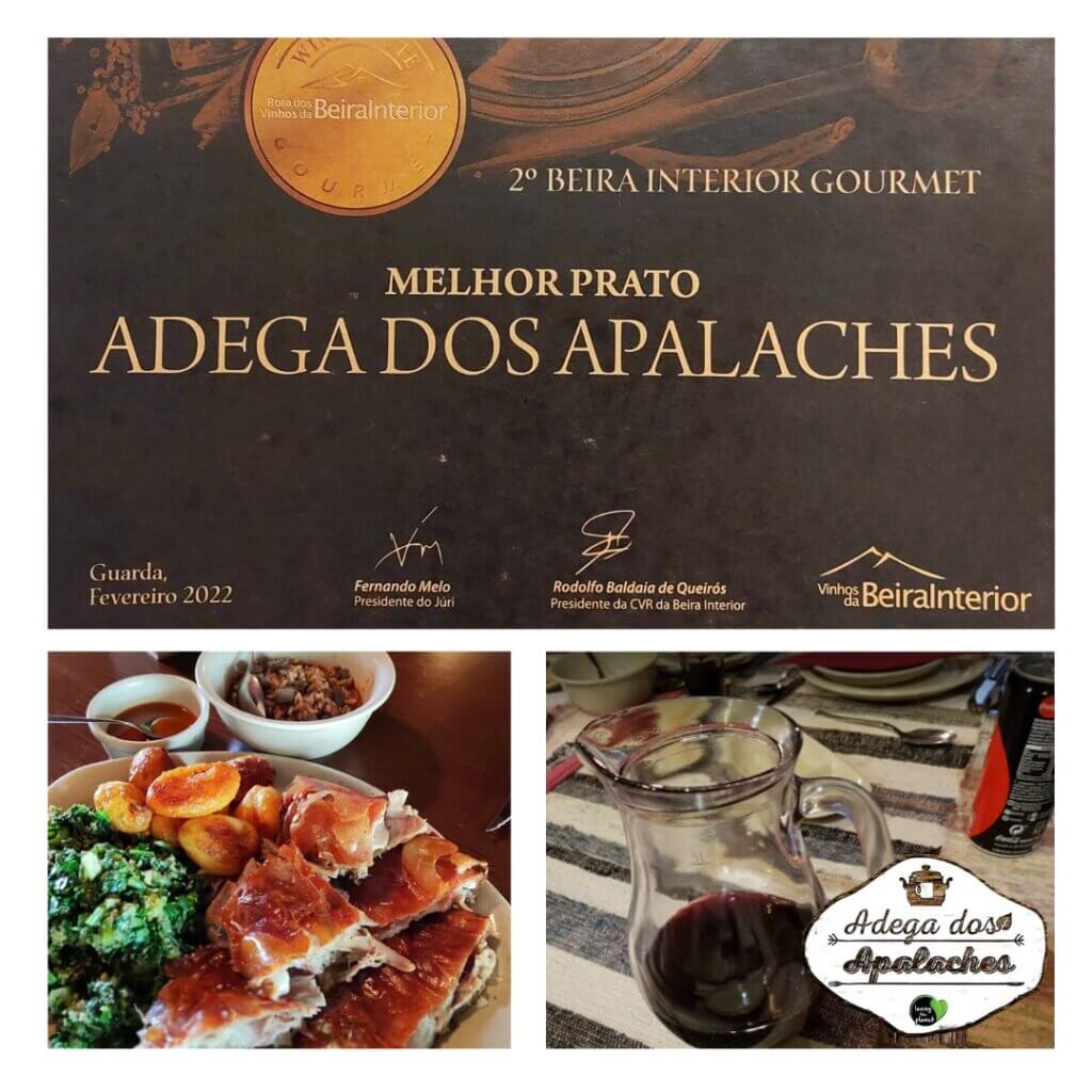 2.ª edição do Concurso de Gastronomia e Vinhos Beira Interior Gourmet, realizado entre 28 de maio e 25 de julho de 2021. Recebemos o prémio de melhor prato.